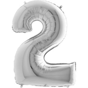 Balão Alumínio Prata Nº2