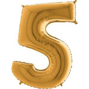 Balão Alumínio Ouro Nº5