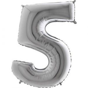Balão Alumínio Prata Nº5