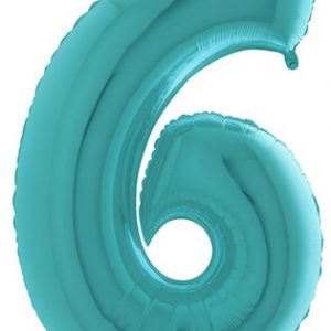 Balão Alumínio Azul Pastel Nº6