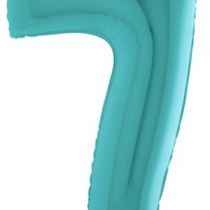 Balão Alumínio Azul Pastel Nº7