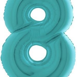 Balão Alumínio Azul Pastel Nº8