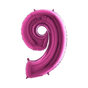 Balão Alumínio Rosa Nº9