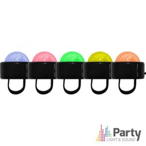 Conjunto de 5 Anéis LED RGB PARTY