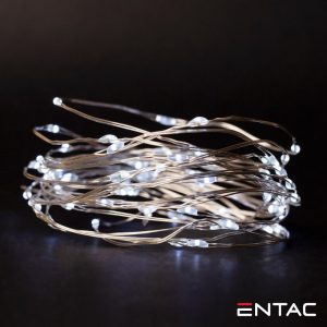 Grinalda de 80 LEDs Branco Frio 4M ENTAC