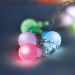 Grinalda 30 LED Multicor Bolas Decorativas 5m