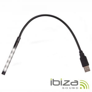 Luz p/ DJ Pescoço Cisne 5 LEDs USB IBIZA