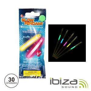Conjunto 30 Barras Luminescentes Multicor 210MM IBIZA