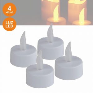 Conjunto de 4 Velas c/ LED