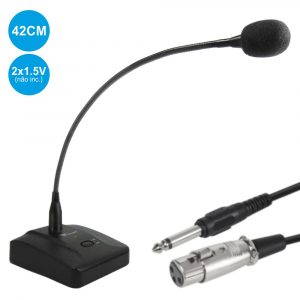 Microfone Condensador Pescoço Cisne Botão