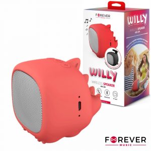 Coluna Bluetooth Portátil 3W Willy FOREVER