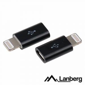 Adaptador Micro USB Fêmea - Lightning Macho LANBERG