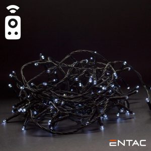 Grinalda 50 LEDs 6400K Comando IR 3xAA 5m