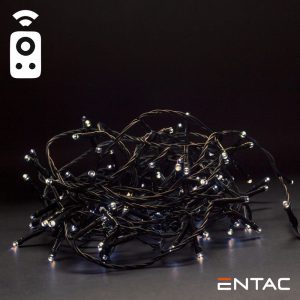 Grinalda 50 LEDs 3000K Comando IR 3xAA 5mt