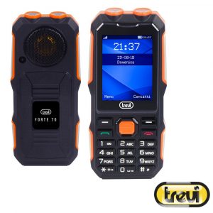 Telemóvel Anti-Choque Ip68 Preto/Laranja TREVI