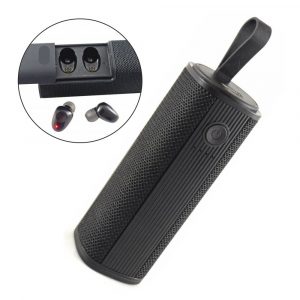 Coluna Bluetooth Portátil 10W c/ Auriculares 2x0.5W