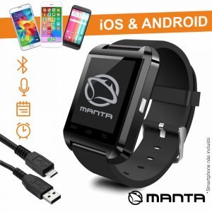 Smartwatch Multifunções 1.44" c/ Sensor-G MANTA