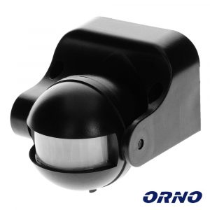 Detector de Movimentos PIR Preto ORNO