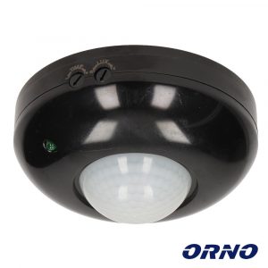Detector de Movimentos PIR Preto ORNO
