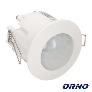 Detector de Movimentos PIR p/ Encastrar Branco ORNO