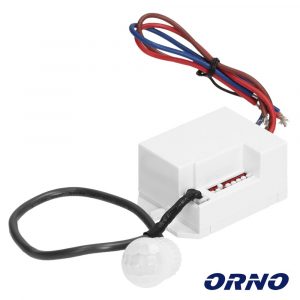 Detector de Movimentos PIR p/ Encastrar Branco ORNO