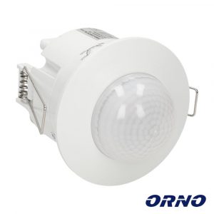 Detector de Movimentos PIR p/ Encastrar Branco ORNO