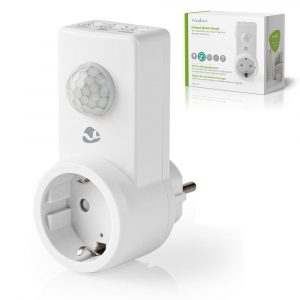 Detector de Movimento PIR c/ Ficha Tipo F NEDIS