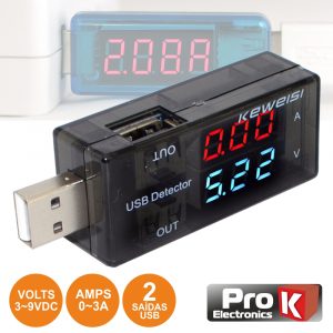 Testador USB 3-9V PROK
